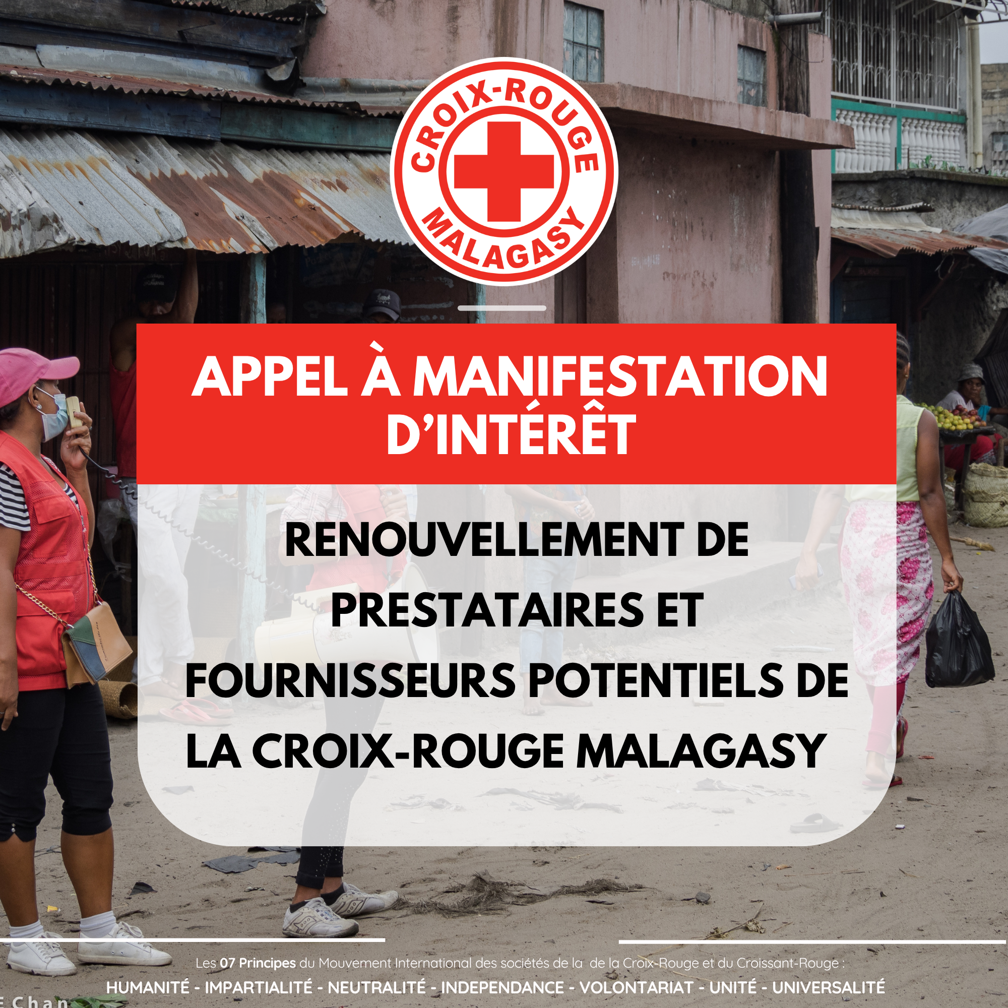 AVIS D’APPEL À MANIFESTATION D’INTÉRÊT Renouvellement de Prestataires et Fournisseurs  potentiels de la Croix-Rouge Malagasy